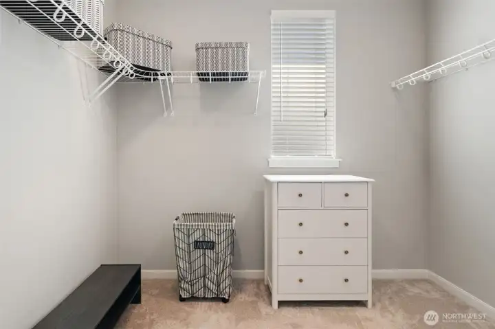 Primary walk-in closet