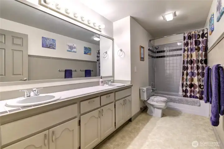 Main Floor Double Vanity Full Bathroom