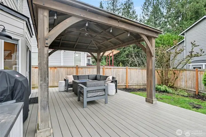 Composite deck & outdoor sprinkler system Composite deck & outdoor sprinkler system