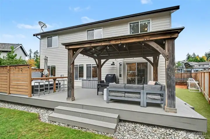Northwest outdoor living with a gazebo & outdoor lighting Northwest outdoor living with a gazebo & outdoor lighting