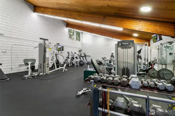 The spacious gym. The spacious gym.