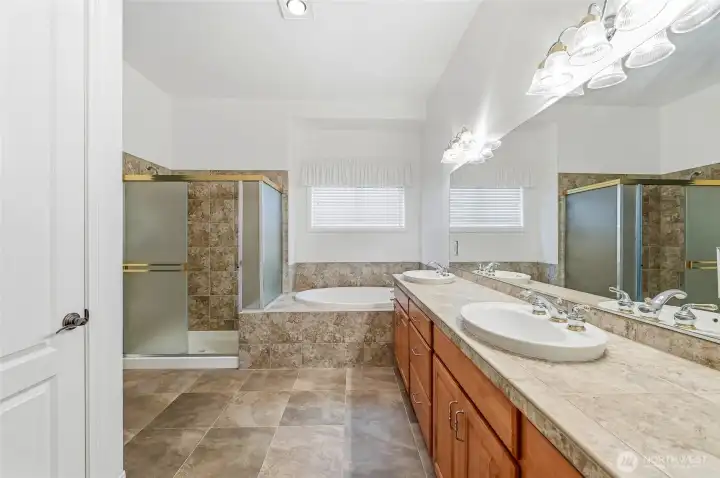 Primary bathroom.