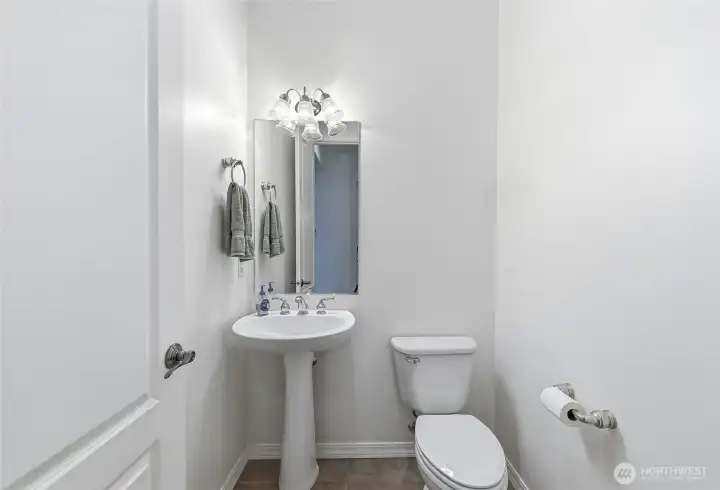 Main floor powder room.