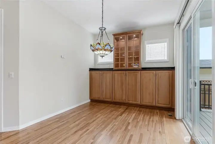 Informal eating area.