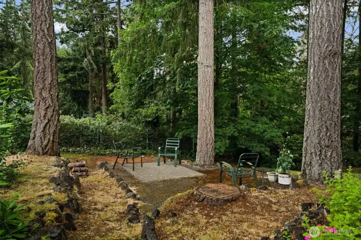 Park like private backyard
