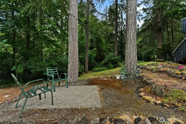 Park like private backyard