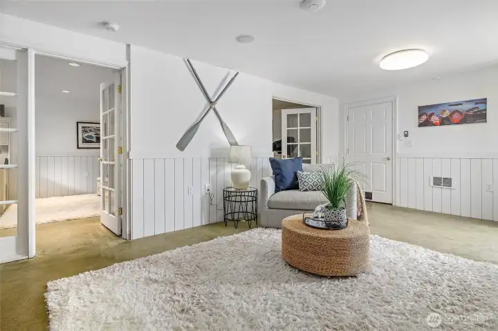 Downstirs basement could be game room, tv room/pool table area