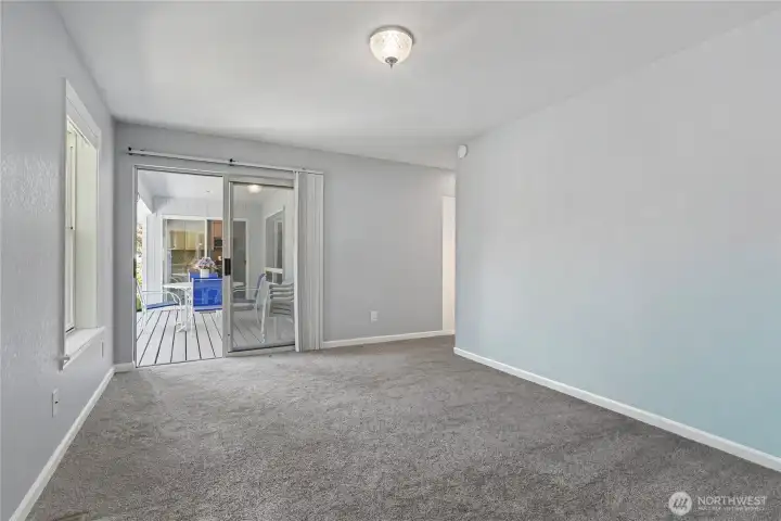 Primary bedroom without virtual staging.