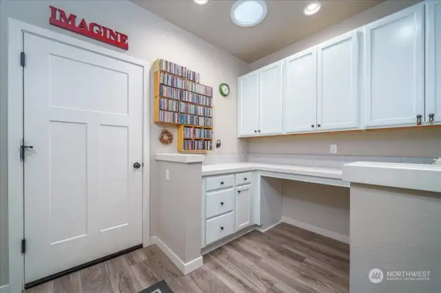 Another angle of the multi-functional laundry room