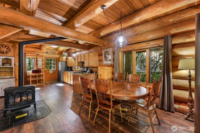 Open floorplan is perfect for sharing time with family and friends
