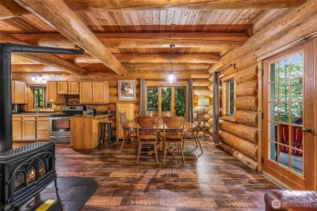 Newer low maintenance vinyl flooring is easy to clean through all 4 seasons