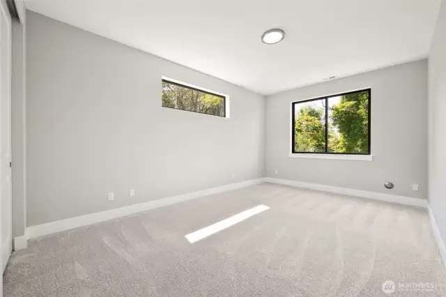 All bedrooms are generously sized.