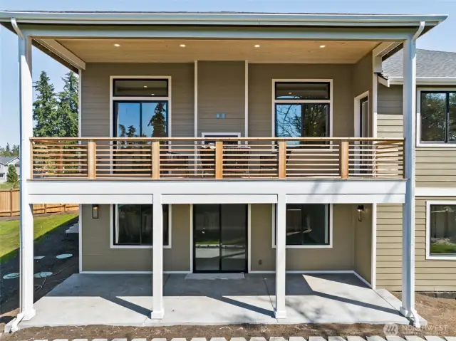 Plenty of outdoor living space available on both levels of this residence.