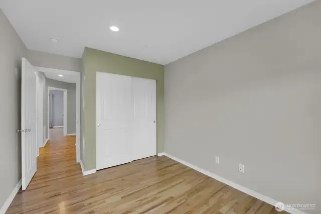 All the bedrooms have closet organizers