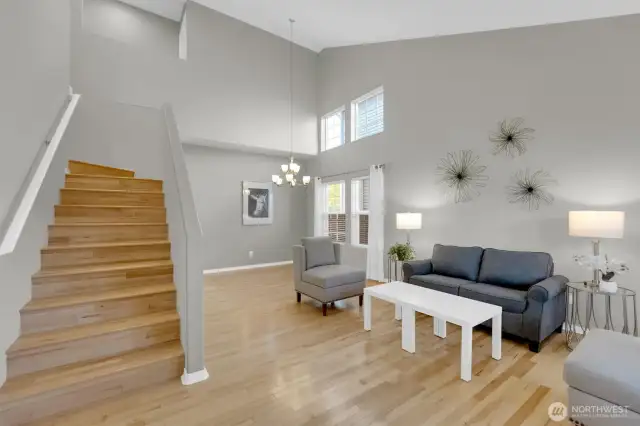 Gorgeous hardwood floors thruout the entire home including beautiful hardwood staircase.