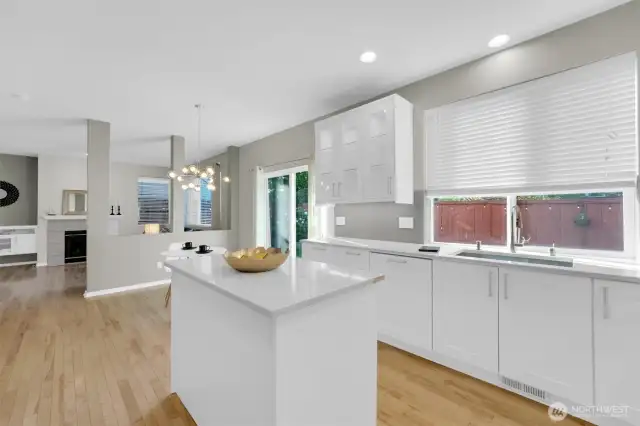 Gorgeous! So nice that the kitchen is open to the family room