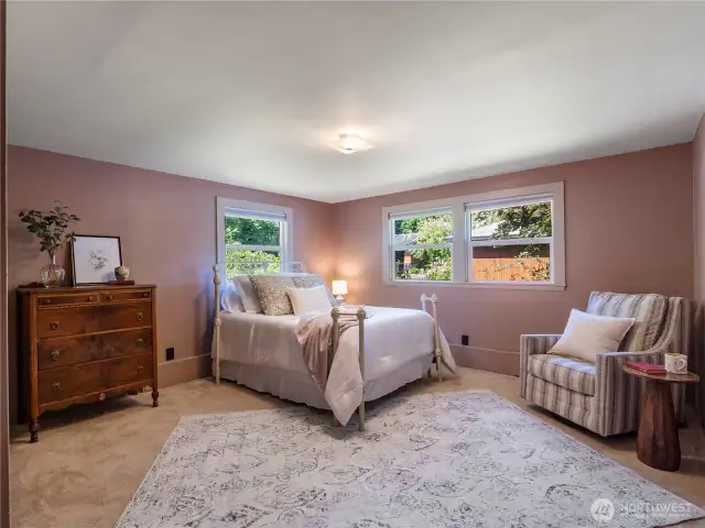 Main level primary bedroom.