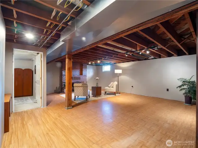 Spacious lower level area presents many options...family room, rec room, music room or additional bedrooms...