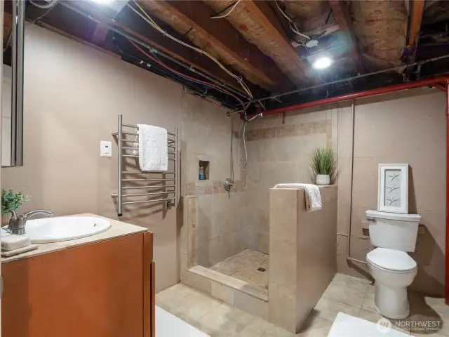 Lower level 3/4 bath.