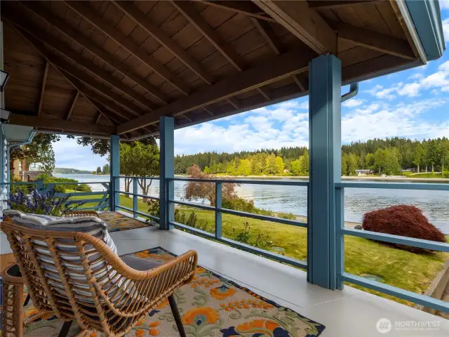 Gorgeous views from your covered back porch!