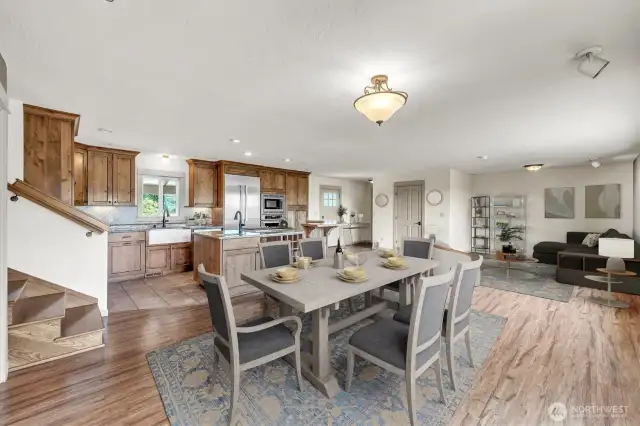 living area main floor virtual staging.