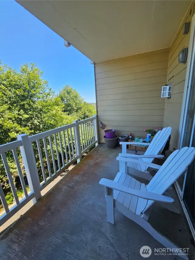 Coffee on your back patio every morning, sure sounds relaxing!