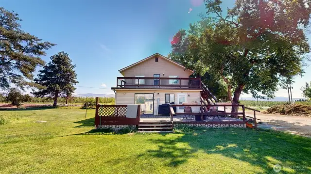 Rear of house
