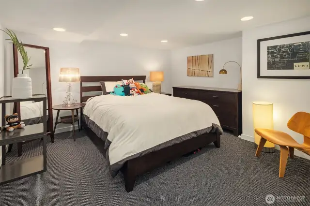 The 3rd bedroom in the lower level is non-conforming, though there is an exterior door immediately outside the door to this  room.  There is also a full bath plus storage room in this lower level.