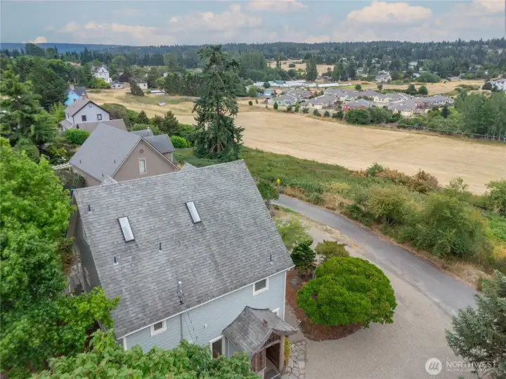 View from above. Pastoral.