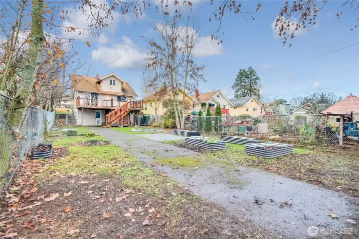 Plenty of space for an RV or additional parking for friends and family.