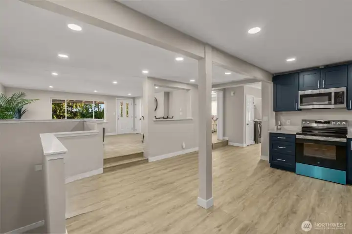 Unit 1 Kitchen and Living Room