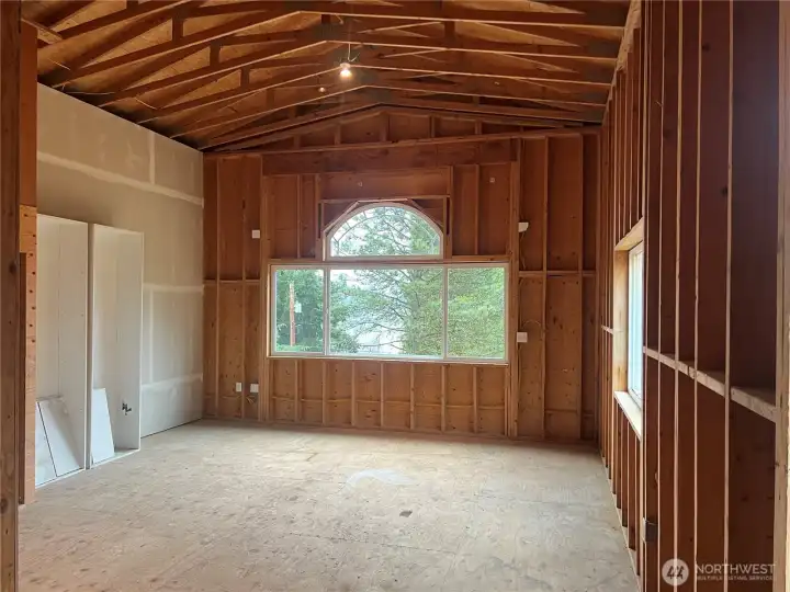 Space above unit 1 - garage