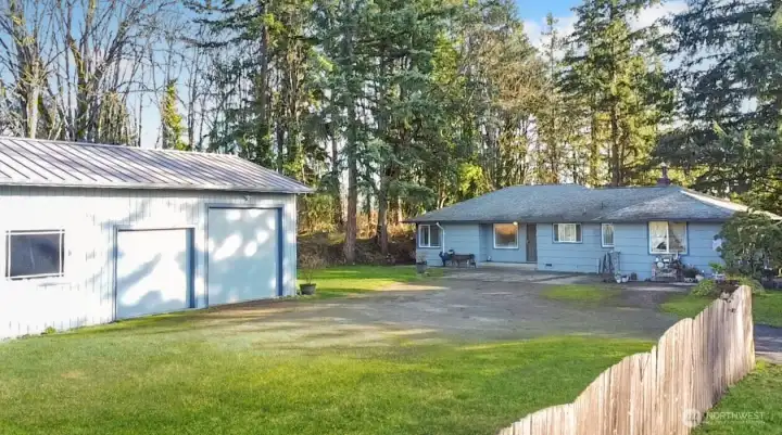 Easy parking right up next to the house or ADU