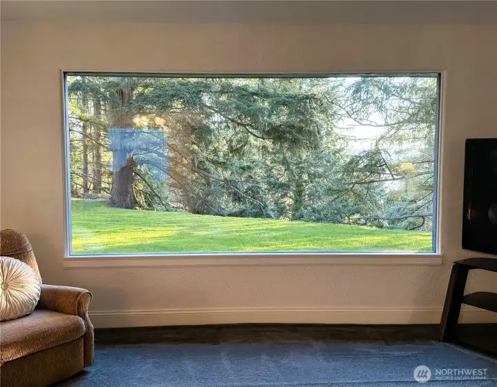 Peace and privacy outside the enormous living room window