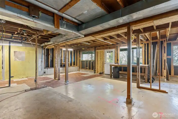 Large Unfinished Basement