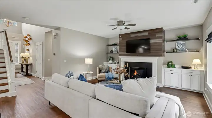 Relax, entertain, or unwind in this spacious living area with effortless flow throughout the main level.