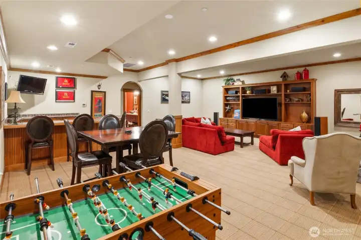 Basement Entertaing Space
