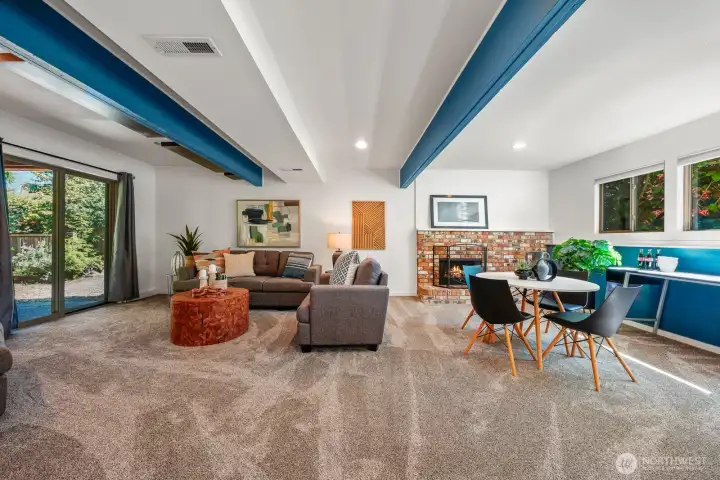 Bonus room out to backyard