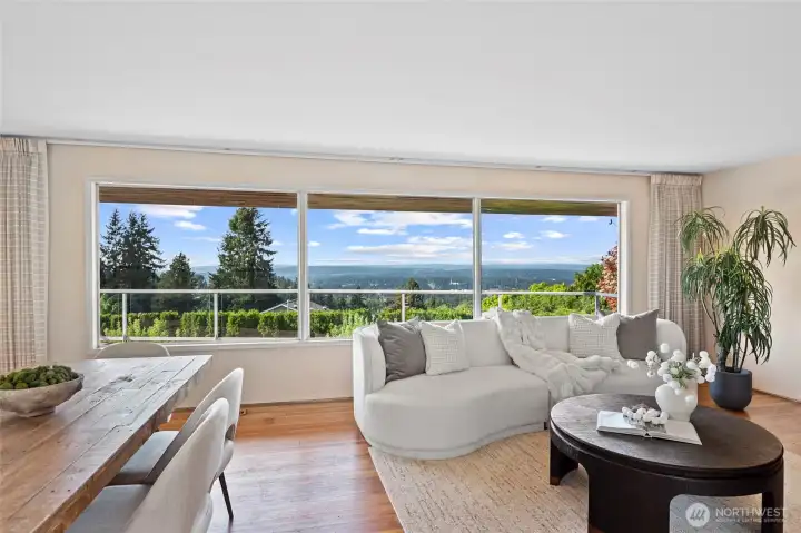 Living room with view