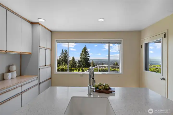Kitchen & view