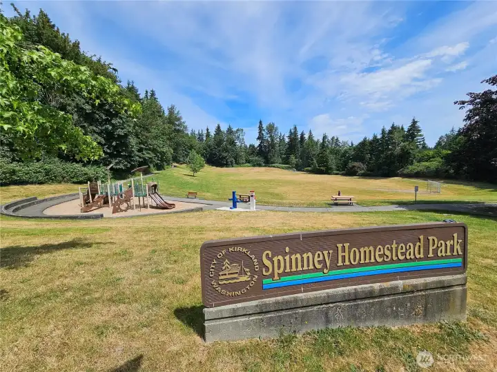Spinney Homestead Park and playground is located literally 1 minute from the home (500 feet away). Spinney Homestead Park and playground is located literally 1 minute from the home (500 feet away).