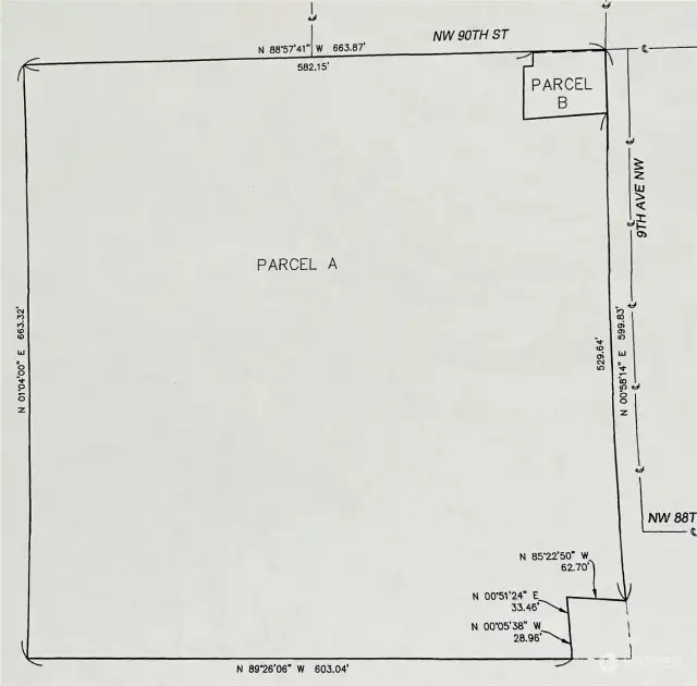 Lot A is approximately 9.8 acres for sale