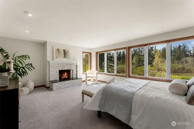 Premier Bedroom with Walk-in and Fireplace