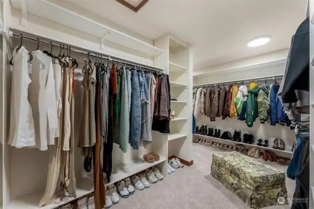 Walk-in Closet with built-ins