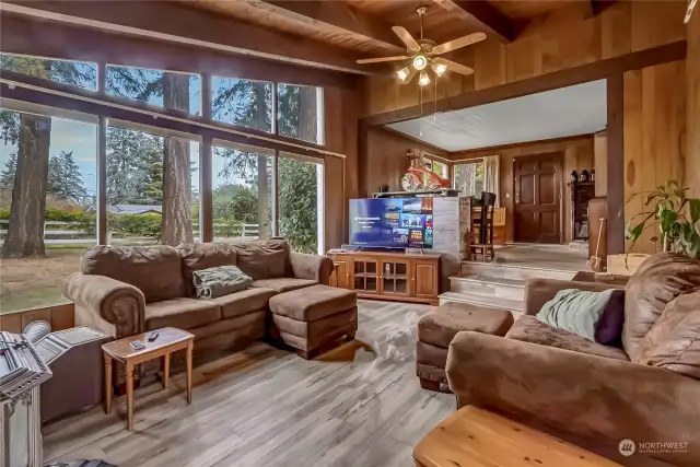 Another view of family room overlooking the peaceful front yard.