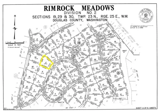 Vacant lot in Rimrock Meadows, Ephrata, WA—an ideal investment in a growing community with promising potential.