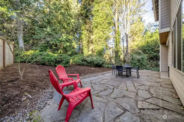 Utmost privacy in this backyard- one of the perks of being at the end of the cul-de-sac!