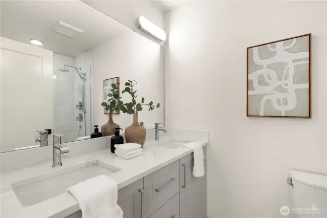 Photos are of similar staged model home.