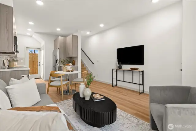 Photos are of similar staged model home.