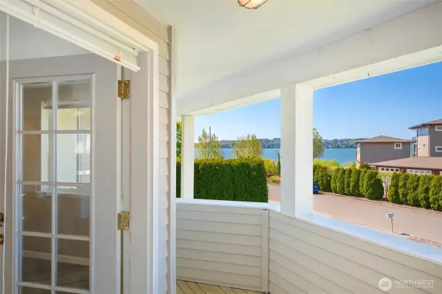 Enjoy the covered 2nd floor deck